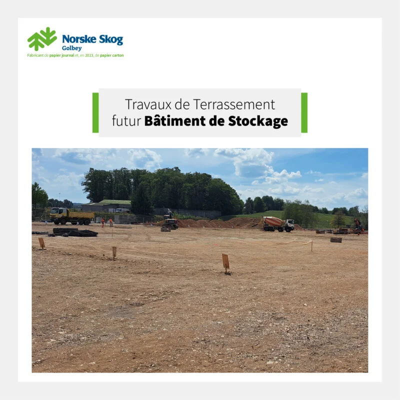 2022 09 Travaux Futur batiment de Stockage Norske Skog Golbey