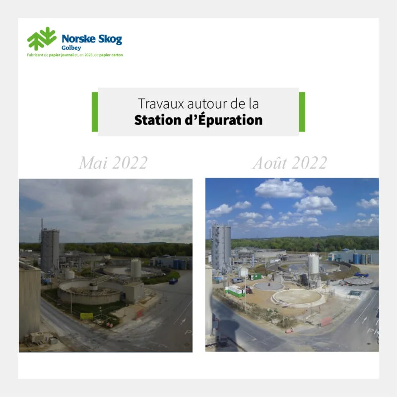 2022 09 Travaux autour de notre Station dEpuration 01 Norske Skog Golbey