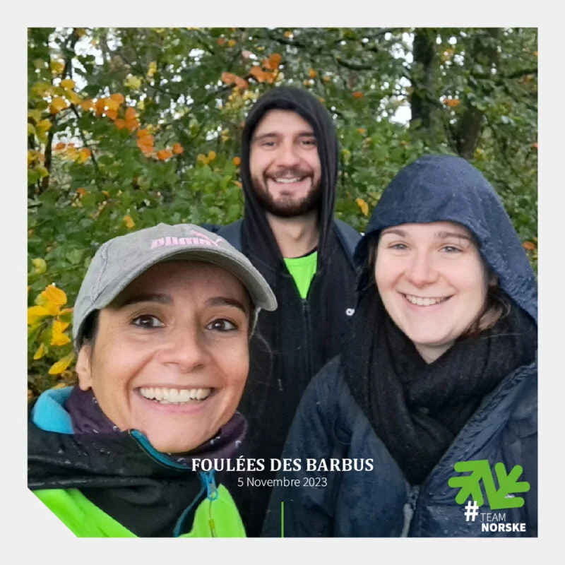 Amandine Clement Cyrielle ont participe aux Foulees des Barbus