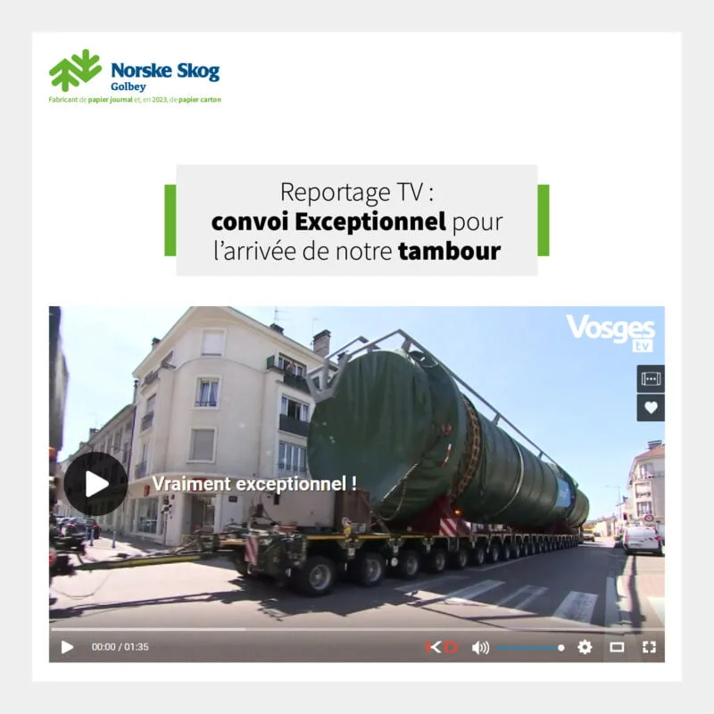 Arrivee du Drum Reportage Vosges TV