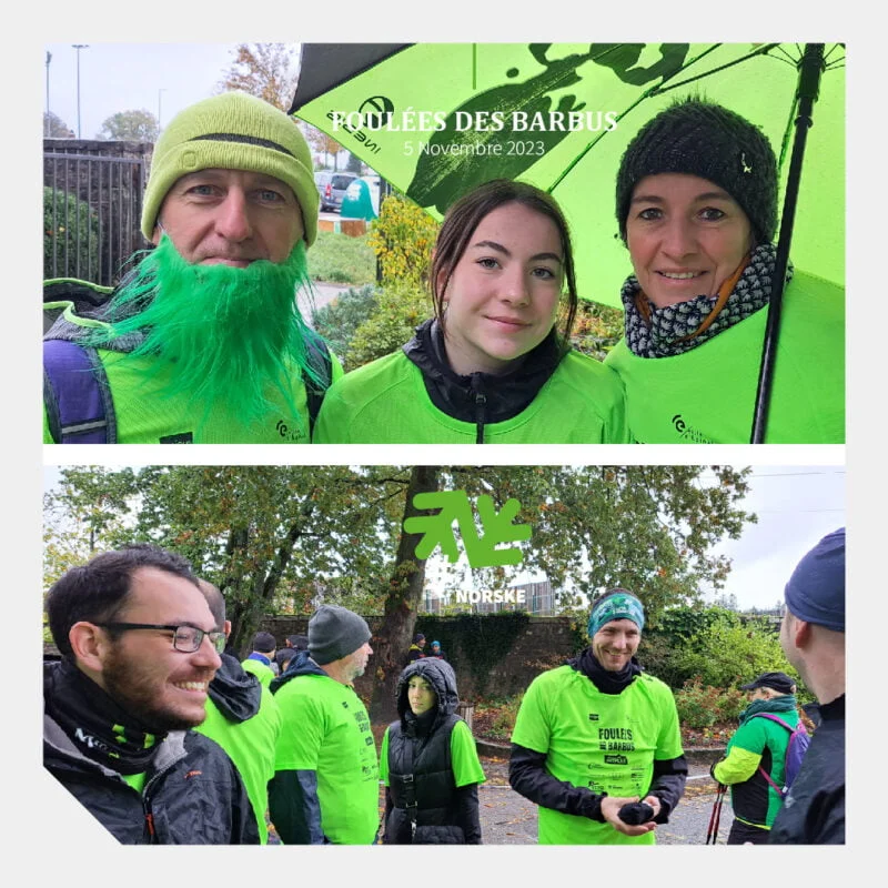 En famille ou entre collegues ils ont participe aux Foulees des barbus 2023