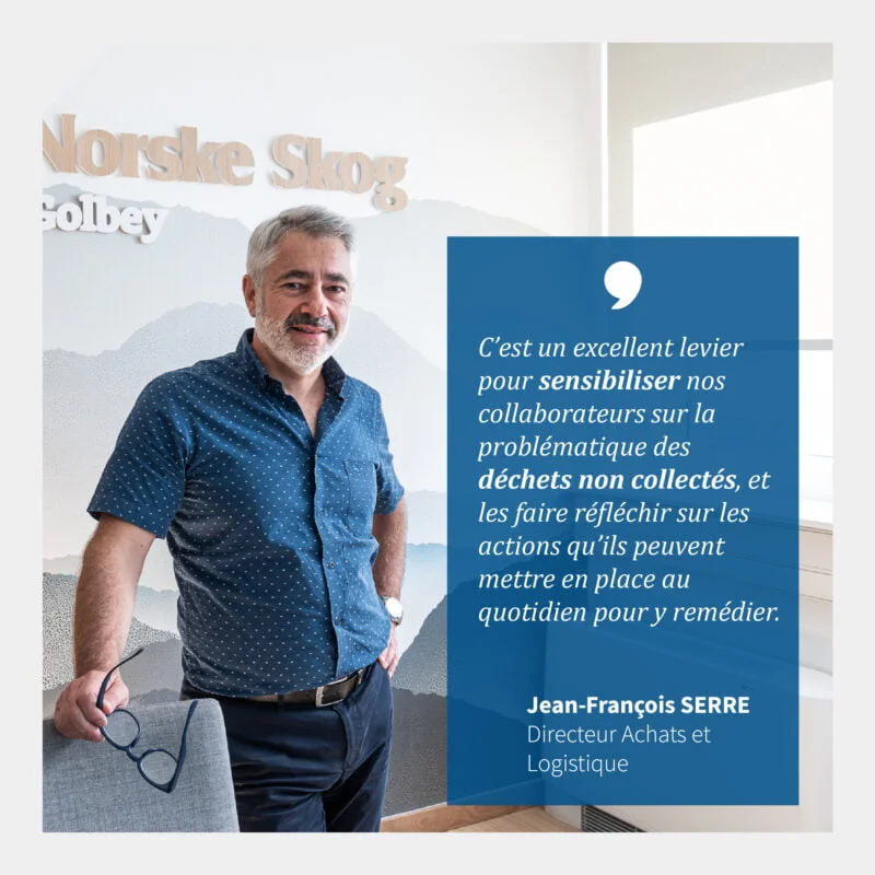 La clean Walk un levier pour sensibiliser les equipes selon Jean Francois SERRE de Norske Skog Golbey