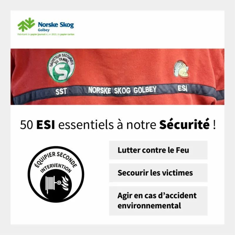 Les Equipiers de Seconde Internvetion sont essentiels a la securite de Norske Skog Golbey 1200x1200 1