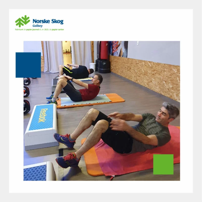 Les collegues de Norske Skog Golbey en pleine seance de Coaching Sportif 1200x1200 1