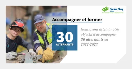 Norske Skog Golbey a atteint son objectif d'accompagner 30 alternants en 2022-2023