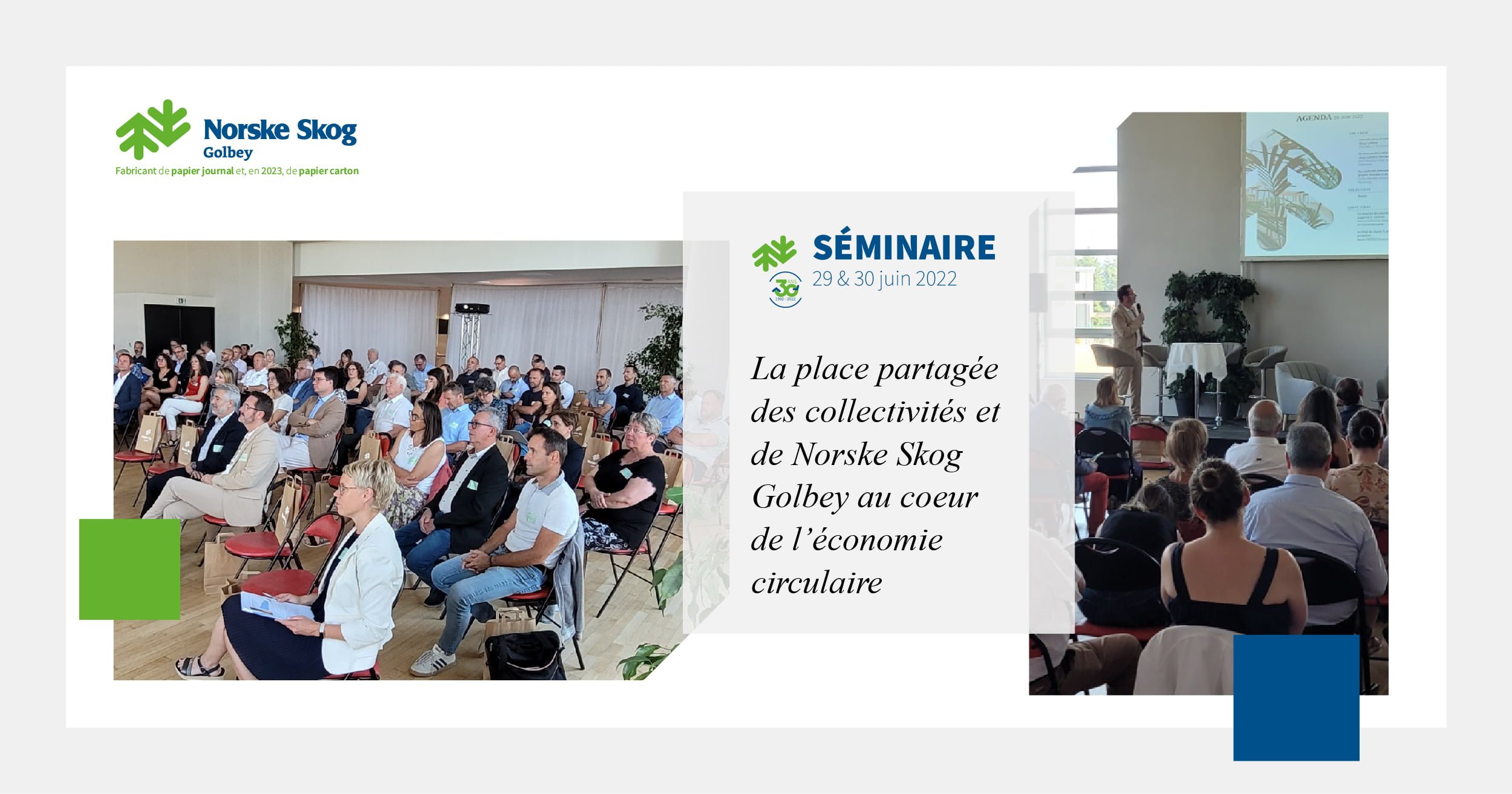 Norske Skog Golbey organise des tables rondes sur sa place au coeur de l'économie circulaire
