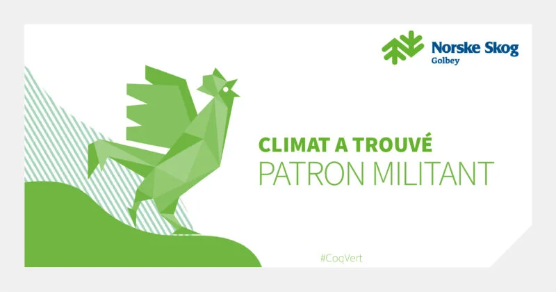 Norske Skog Rejoint milite en faveur de la transition ecologique au sein du Coq Vert