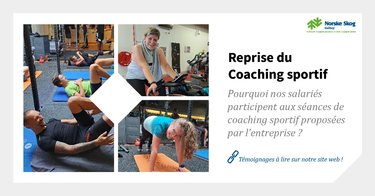 Pourquoi nos salariés participent aux séances de coaching sportif proposées par Norske Skog Golbey