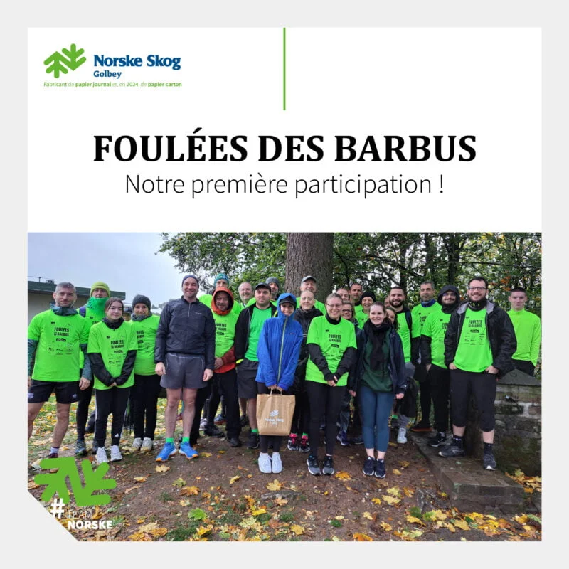 Premiere participation de Norske Skog Golbey aux Foulees des Barbus