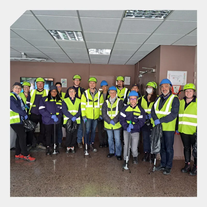 Une vingtaine de salaries de Norske Skog Golbey se sont mobilises autour de notre premiere Clean Walk
