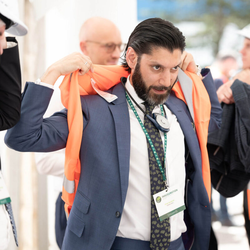 norske skog golbey actualites at the Inauguration Einar BLAAUW